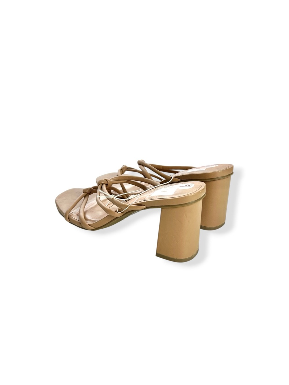 NWOT Dolce Vita Nude Strappy Block Heel Sandals Summer Wedding Classic Casual - Picture 4 of 6